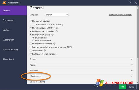 截图 Avast Windows XP