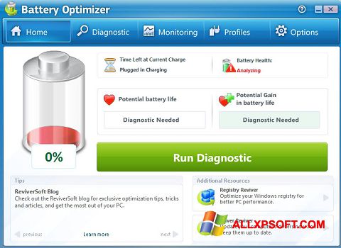 截图 Battery Optimizer Windows XP