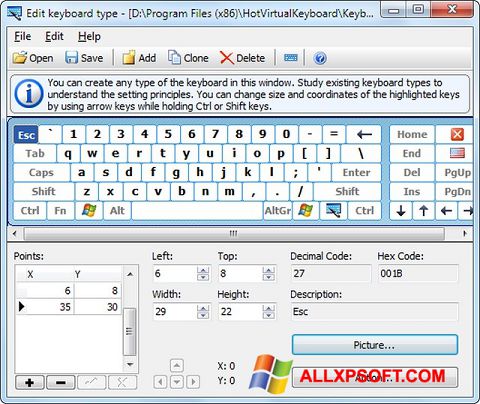 截图 Virtual Keyboard Windows XP