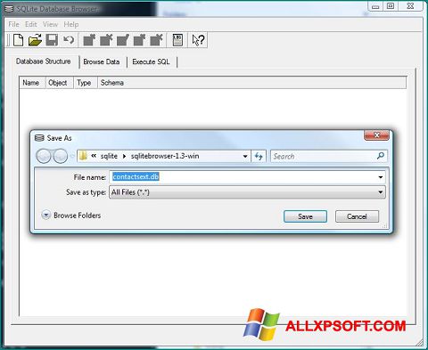 截图 SQLite Database Browser Windows XP
