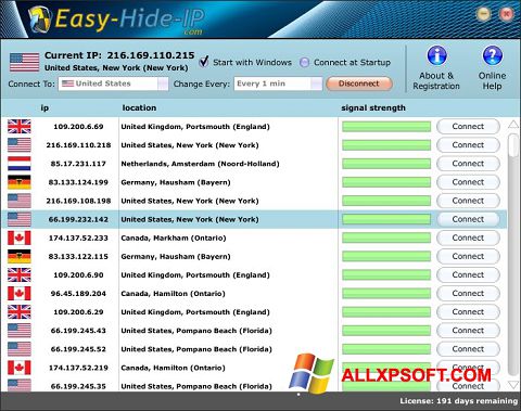 截图 Hide IP Easy Windows XP