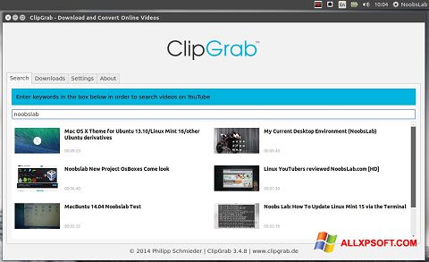 截图 ClipGrab Windows XP