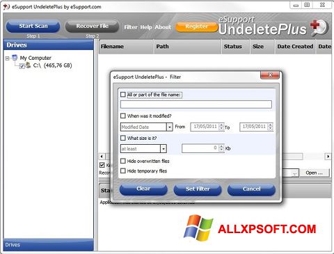 截图 Undelete Plus Windows XP