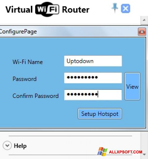 截图 Virtual WiFi Router Windows XP