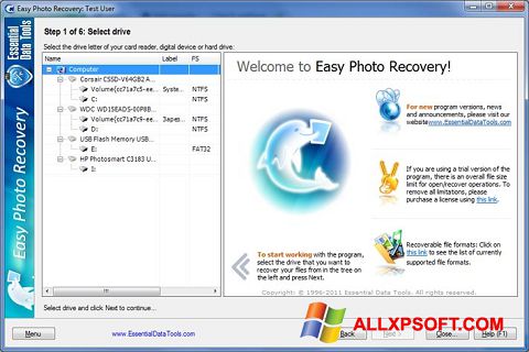 截图 Easy Photo Recovery Windows XP