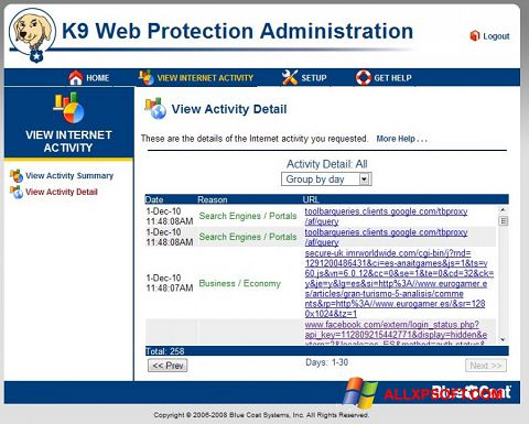 截图 K9 Web Protection Windows XP