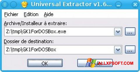截图 Universal Extractor Windows XP
