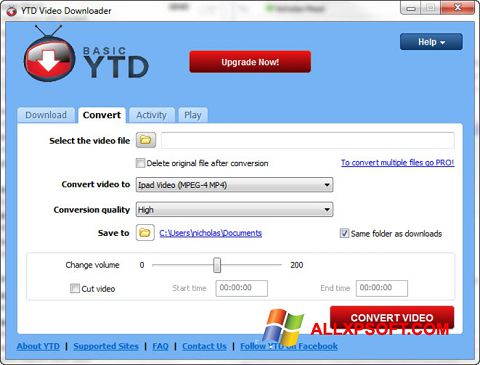截图 YTD Video Downloader Windows XP