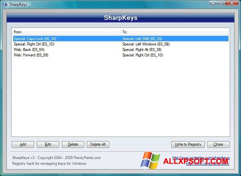 截图 SharpKeys Windows XP