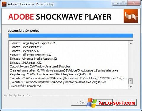 截图 Shockwave Player Windows XP