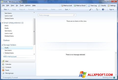 截图 Windows Live Mail Windows XP