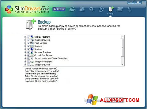 截图 SlimDrivers Windows XP