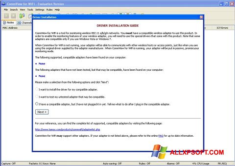 截图 CommView for WiFi Windows XP