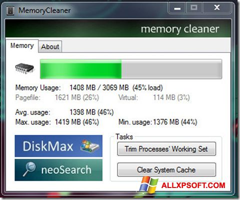 截图 Memory Cleaner Windows XP