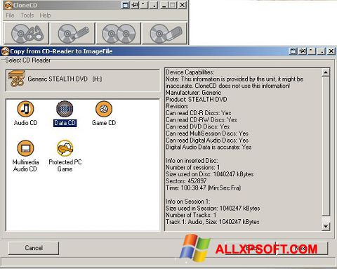 截图 CloneCD Windows XP