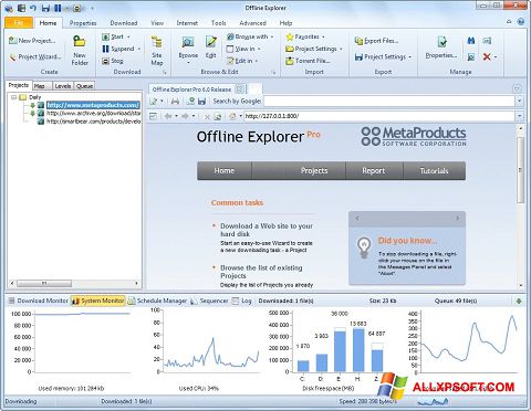 截图 Offline Explorer Windows XP