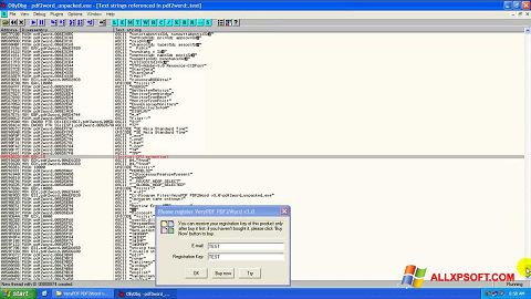 截图 PDF2Word Windows XP
