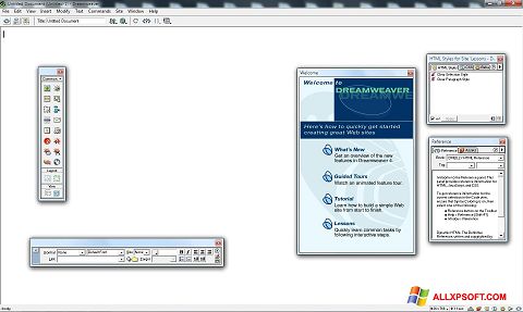 截图 Macromedia Dreamweaver Windows XP