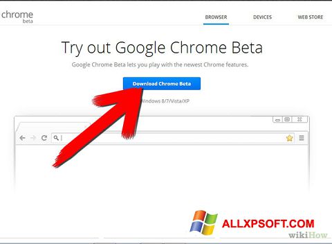 截图 Google Chrome Beta Windows XP