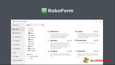 截图 RoboForm Windows XP