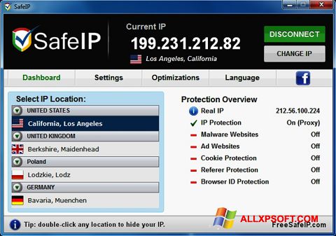 截图 SafeIP Windows XP