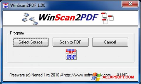 截图 WinScan2PDF Windows XP