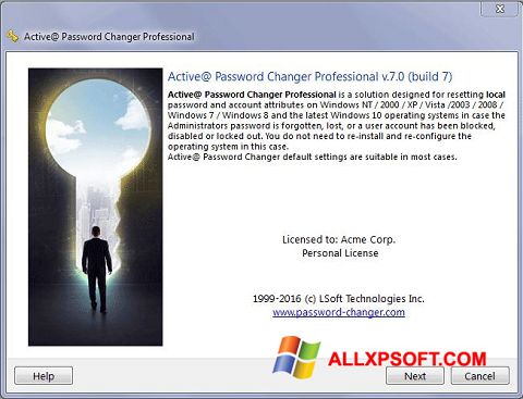 截图 Active Password Changer Windows XP