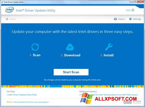 截图 Intel Driver Update Utility Windows XP