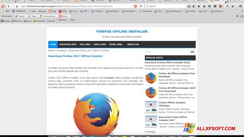 截图 Mozilla Firefox Offline Installer Windows XP