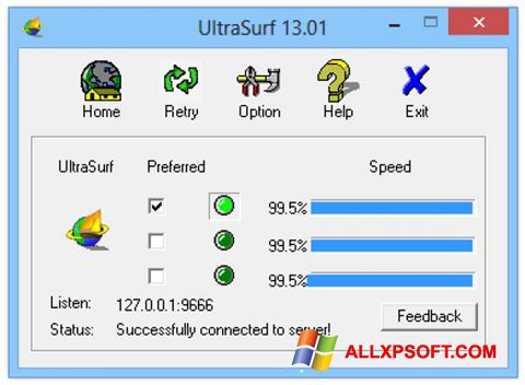 截图 UltraSurf Windows XP