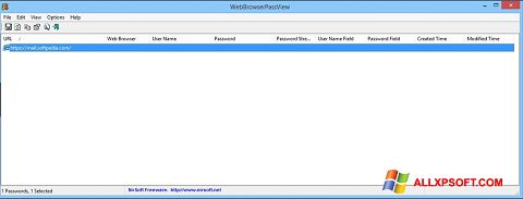 截图 WebBrowserPassView Windows XP
