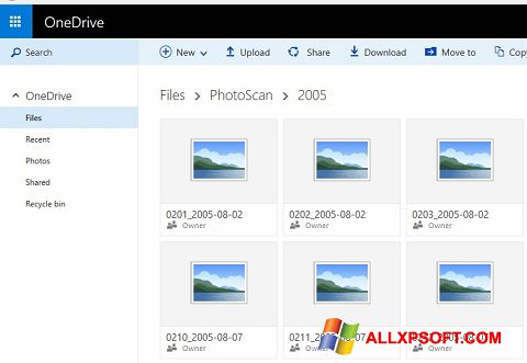 截图 OneDrive Windows XP