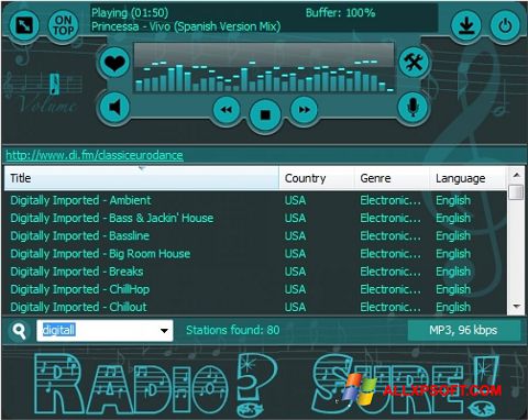 截图 RadioSure Windows XP