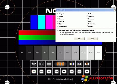 截图 Nokia Monitor Test Windows XP
