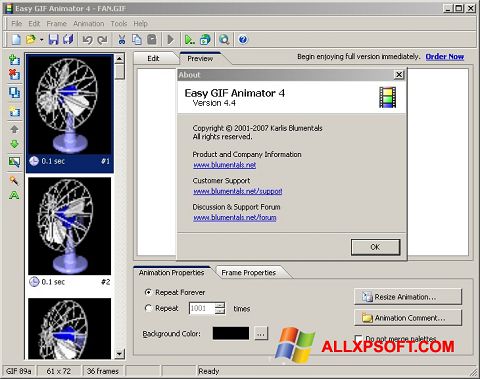 截图 Easy GIF Animator Windows XP