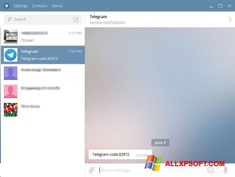 截图 Telegram Desktop Windows XP